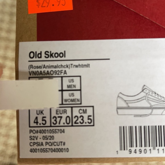 Vans Old Skool Rose/Animalchck True White/Multi WM - Picture 16 of 16